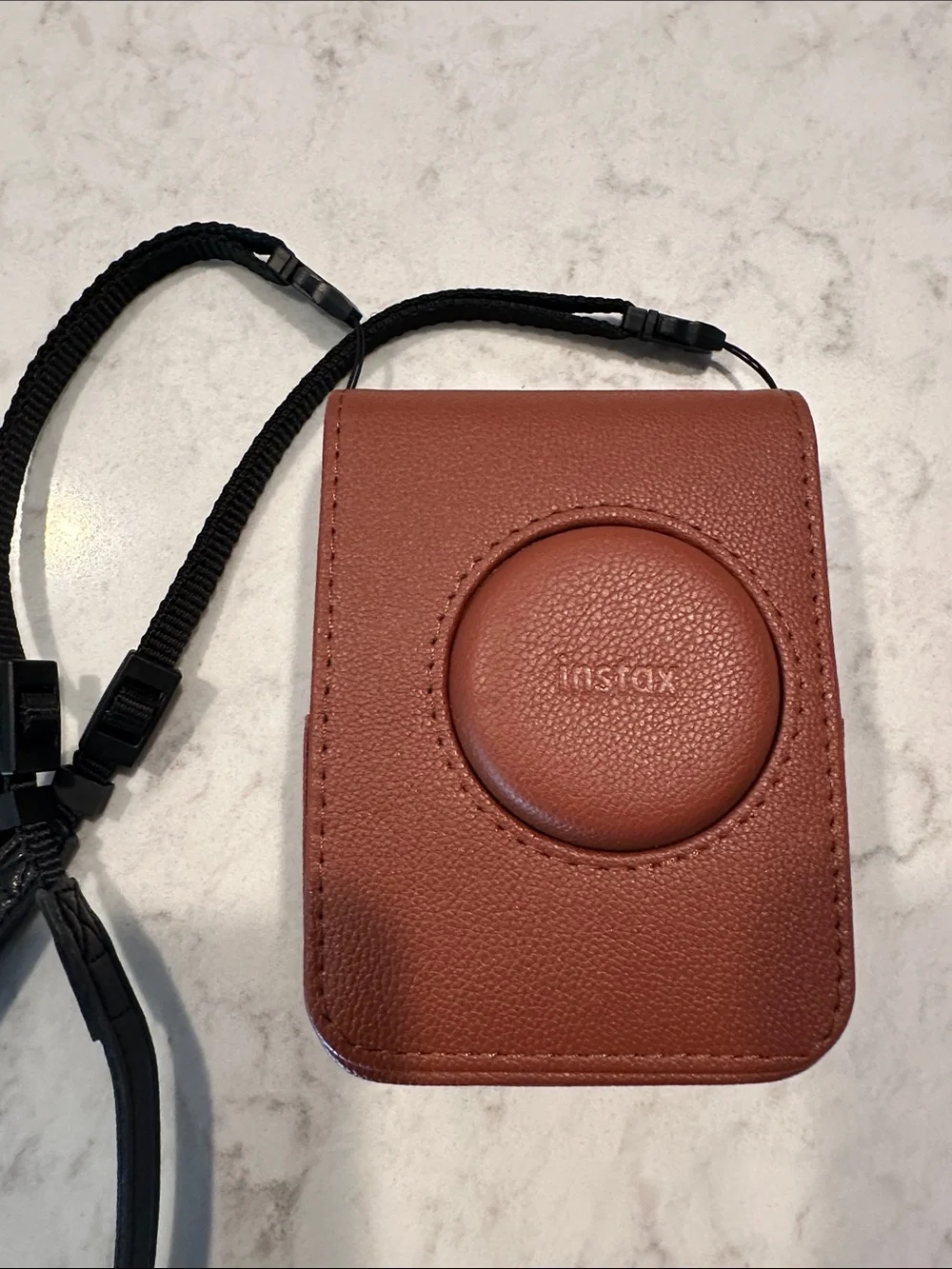 Fujifilm Instax Mini Evo Instant Camera — Brown & Silver